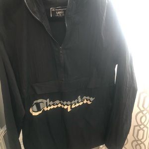 Champion Black Windbreaker
